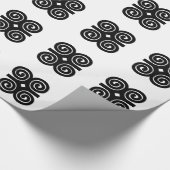 Dwennimmen Sterth | Humility Adinkra-symbool Cadeaupapier (Hoek)