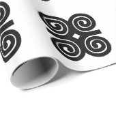 Dwennimmen Sterth | Humility Adinkra-symbool Cadeaupapier (Rol Hoek)