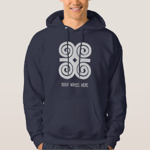 Dwennimmen Sterth   Humility Adinkra-symbool Hoodie