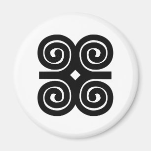 Dwennimmen Sterth   Humility Adinkra-symbool Magneet