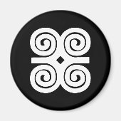 Dwennimmen Sterth | Humility Adinkra-symbool Magneet (Voorkant)