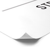 Dwennimmen Sterth | Humility Adinkra-symbool Poster (Hoek)