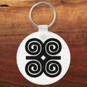 Dwennimmen Sterth | Humility Adinkra-symbool Sleutelhanger (Voorkant)