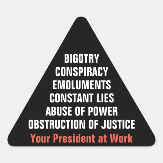 Dweperij Collusie Emolumenten Obstructie Impeach Sticker (Voorkant)