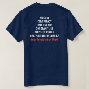 Dweperij Collusie Emolumenten Obstructie Impeach T-shirt