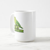 Dwerg Dinosauriër Papegaai Koffiemok (Voorkant links)