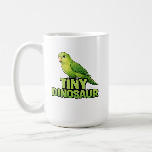 Dwerg Dinosauriër Papegaai Koffiemok (Links)