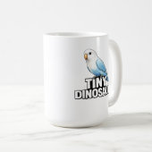 Dwerg Dinosaurlovebird Koffiemok (Voorkant rechts)