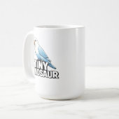 Dwerg Dinosaurlovebird Koffiemok (Voorkant links)