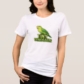 Dwerg Dinosaurus Dwergpapegaai Tri-Blend Shirt (Voorkant)