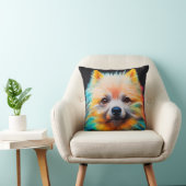 Dwerg Duits Spitz Dog Pet Leuk Schattig Dier Kussen (Stoel)