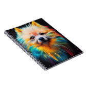 Dwerg Duits Spitz Dog Pet Leuk Schattig Dier Notitieboek (Rechterzijde)