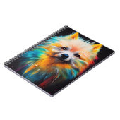Dwerg Duits Spitz Dog Pet Leuk Schattig Dier Notitieboek (Linkerzijde)