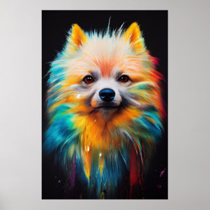 Dwerg Duits Spitz Dog Pet Leuk Schattig Dier Poster
