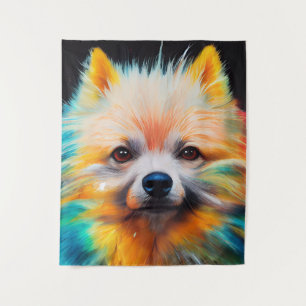 Dwerg Duits Spitz Dog Pet Leuk Schattig Dier Wandkleed