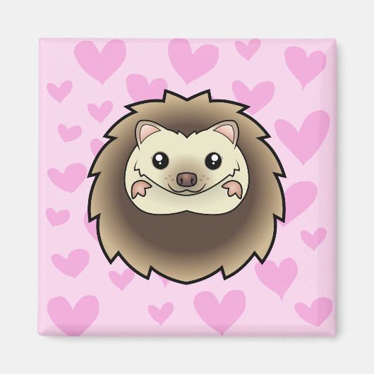 Dwerg Egel Liefde Magneet (Voorkant)