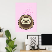 Dwerg Egels Liefde Poster (Thuiskantoor)