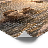 Dwerg en Otter Poster (Hoek)