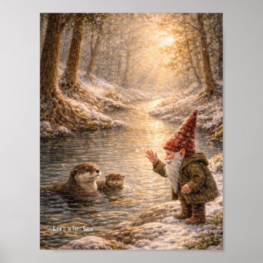 Dwerg en Otter Poster (Voorkant)
