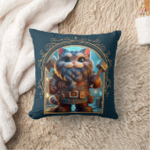 Dwerg Feline Fantasy Avontuur Kussen (Deken)