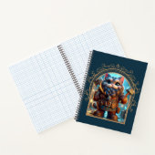 Dwerg Feline Fantasy Avontuur Notitieboek (Binnen)