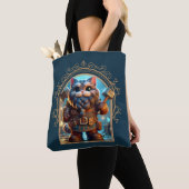 Dwerg Feline Fantasy Avontuur Tote Bag (Dichtbij)