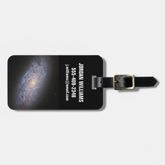 Dwerg Galaxy NGC 5949. Bagagelabel (Voorkant horizontaal)