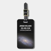 Dwerg Galaxy NGC 5949. Bagagelabel (Voorkant verticaal)