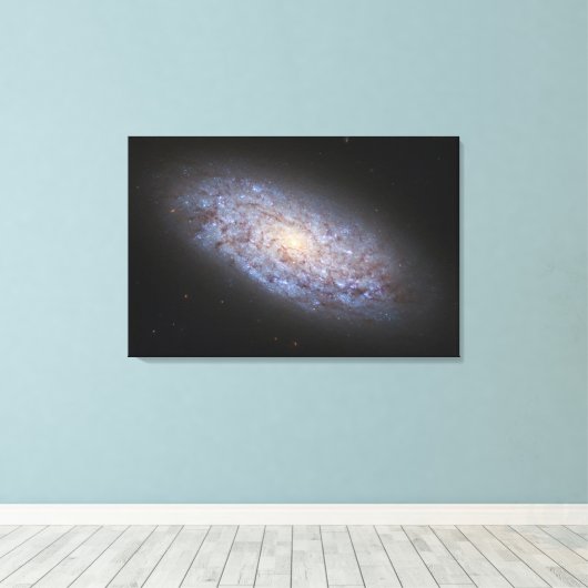 Dwerg Galaxy NGC 5949. Canvas Afdruk (Insitu (Houten vloer))