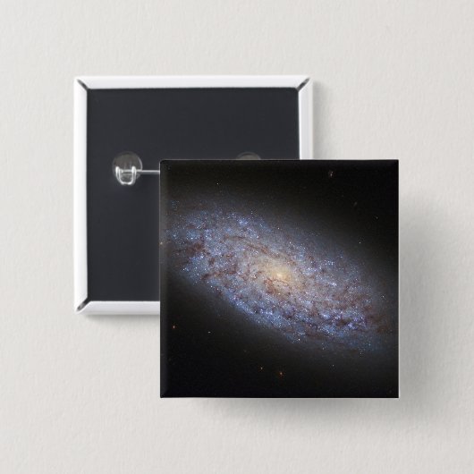 Dwerg Galaxy NGC 5949. Vierkante Button 5,1 Cm (Voorkant /achterkant)