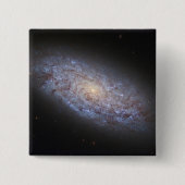 Dwerg Galaxy NGC 5949. Vierkante Button 5,1 Cm (Voorkant)