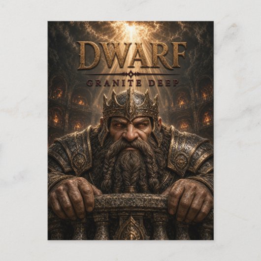 Dwerg Granite Deep Dark Cinema Briefkaart (Voorkant)