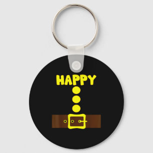 Dwerg Halloween Groep Matching Familie Kleur Dwerg Sleutelhanger