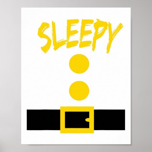 Dwerg kostuum - Leuk Halloween cadeau idee - Sleep Poster (Voorkant)