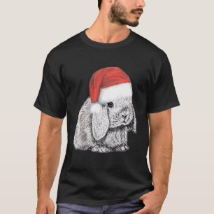 Dwerg Lop Verdiend Konijnenkonijn in Sinterklaas T-shirt