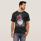 Dwerg met bloemenhoed t-shirt (Voorkant volledig)