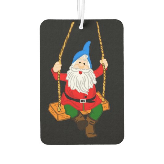 dwerg met schommelingset luchtverfrisser (Achterkant)