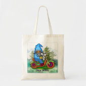 Dwerg op motor tote bag (Voorkant)