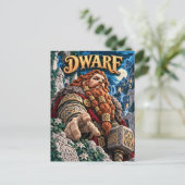 Dwerg, Paper Cut Monster Briefkaart (Staand voorkant)