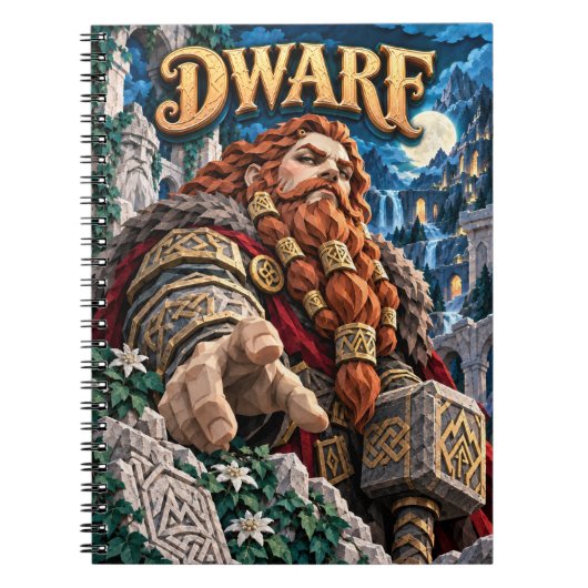 Dwerg, Papierknip Monster Notitieboek (Voorkant)