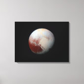 Dwerg Planet Pluto van New Horizons Verpakt Canvas (Voorkant)