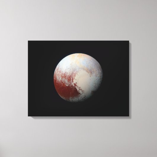 Dwerg Planet Pluto van New Horizons Verpakt Canvas (Voorkant)