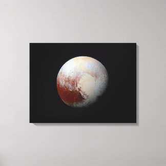 Dwerg Planet Pluto van New Horizons Verpakt Canvas Afdruk