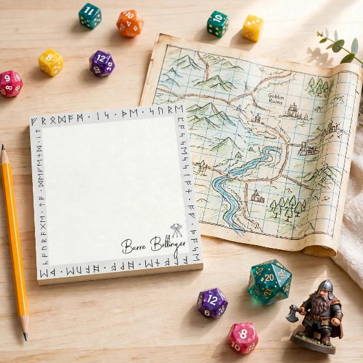 Dwerg runen dungeons and dragons post-it notities post-it® notes