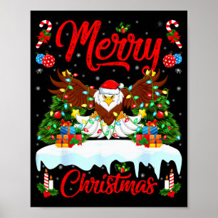 Dwergarend Liefhebber Kerstverlichting Kerstman Dw Poster