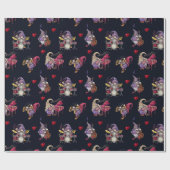 Dwergband in concert Liefde is in de lucht Cadeaupapier (Vlak)