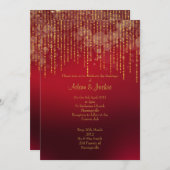 Dwergblad met fluitrood en goudblad kaart (Voorkant / Achterkant)