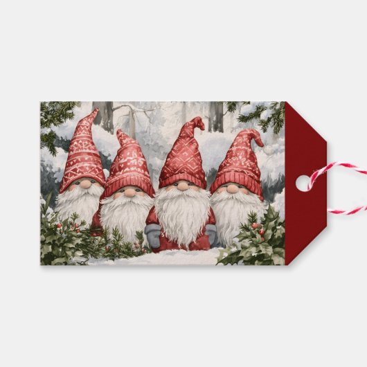 Dwergen Cadeaulabel (Voorkant (Horizontaal))