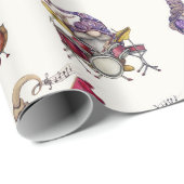 Dwergen Jazz Band geeft een galaconcert Cadeaupapier (Rol Hoek)