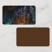 Dwergen Kasteel van het Bookmark van de Smidse Visitekaartje (Voorkant / Achterkant)